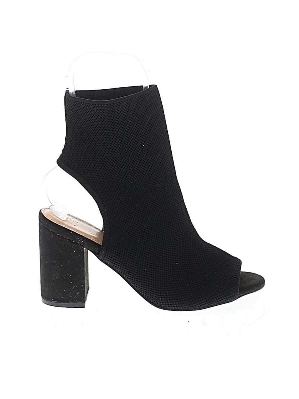 Just Fab Open-Toe Block Heel Booties - Women size 7